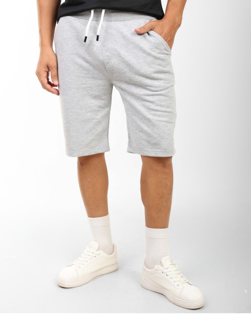 Men&#039;s Fleece Gym Shorts with Drawstring Waist and Pockets
