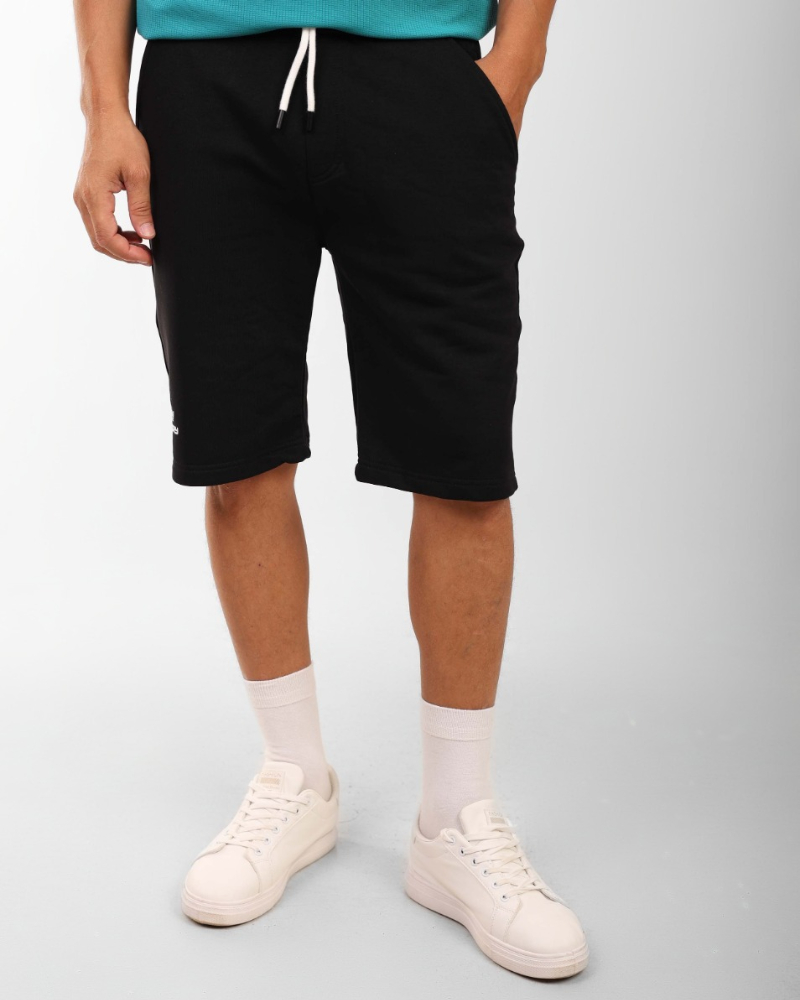 Men&#039;s Fleece Gym Shorts with Drawstring Waist and Pockets