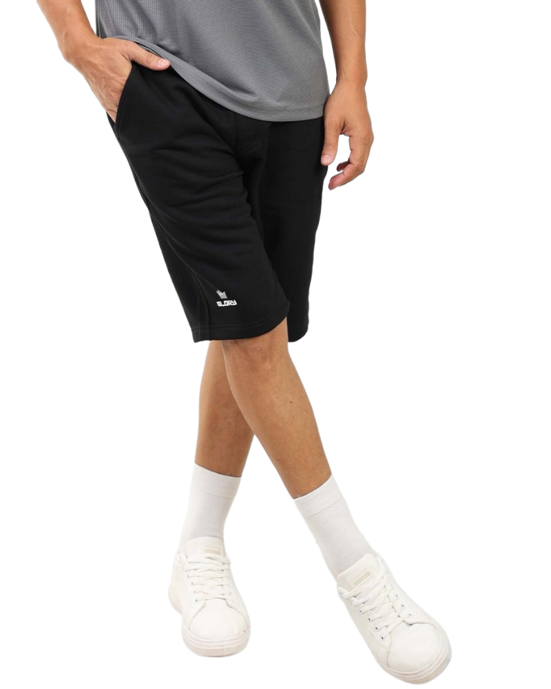 Men&#039;s Fleece Gym Shorts with Drawstring Waist and Pockets
