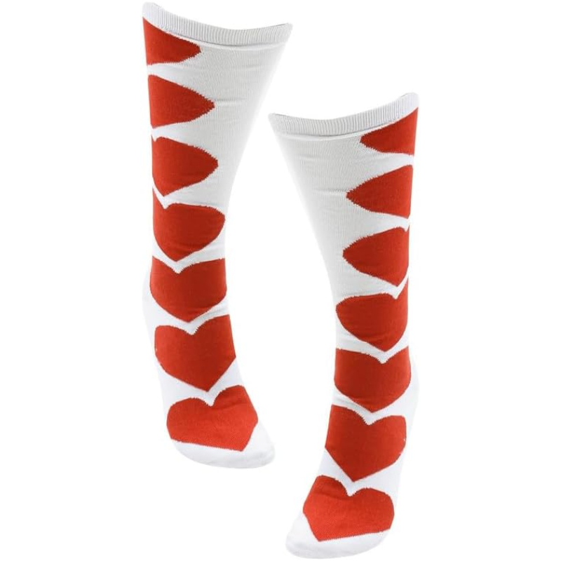 Hearts Pattern Long Socks