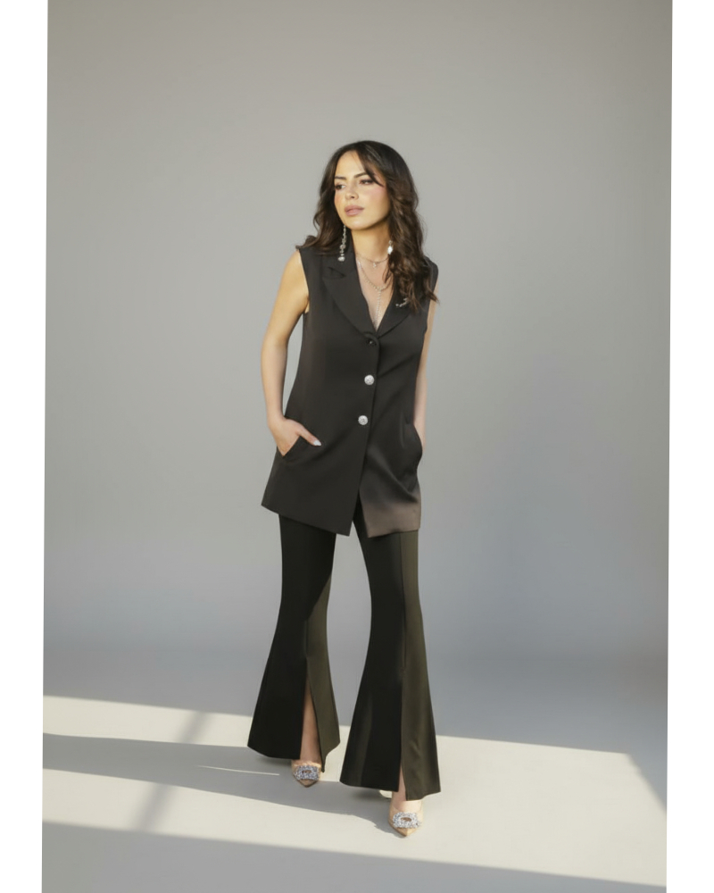 Women&#039;s Flowy Leopard Print Wide Leg Trousers