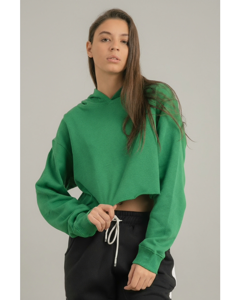 cropped hoodie