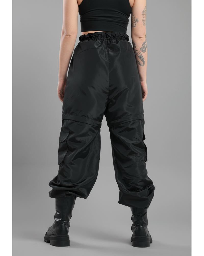 cargo pants black (reversible to shorts)