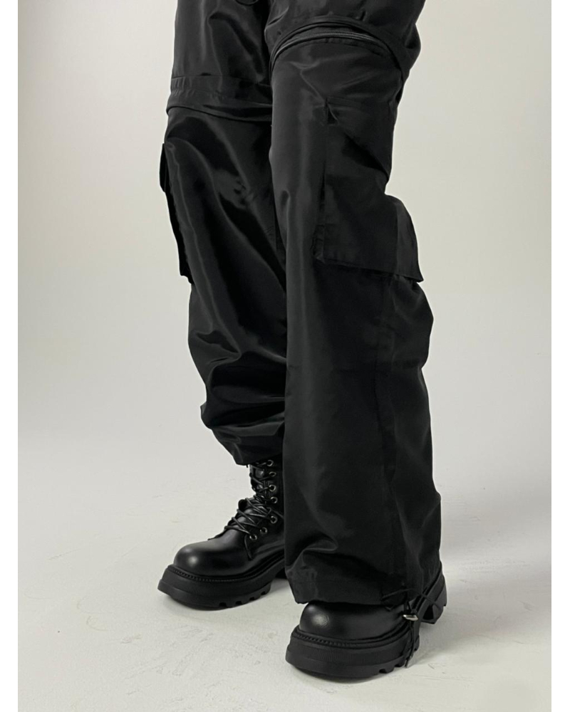 cargo pants black (reversible to shorts)