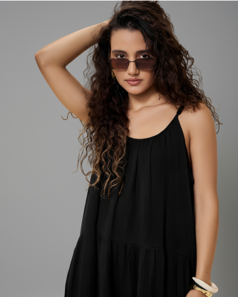 double voile cotton dress For Women