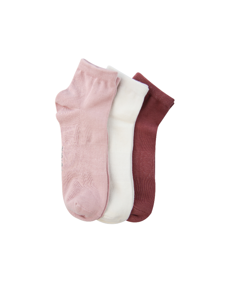 A Pack Of 3 Pieces Plain Short Socks , MultiColoure