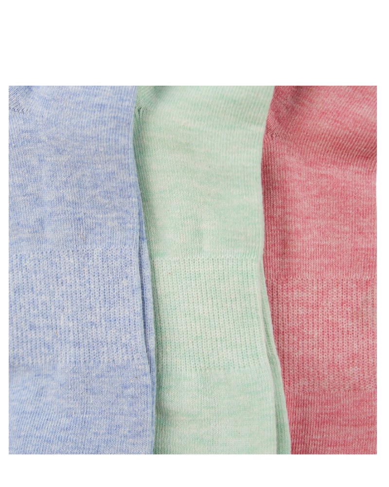 A Pack Of 3 Pieces Plain Short Socks , MultiColoure