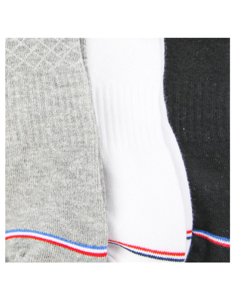 A Pack Of 3 Pieces Plain Short Socks , MultiColoure For Men
