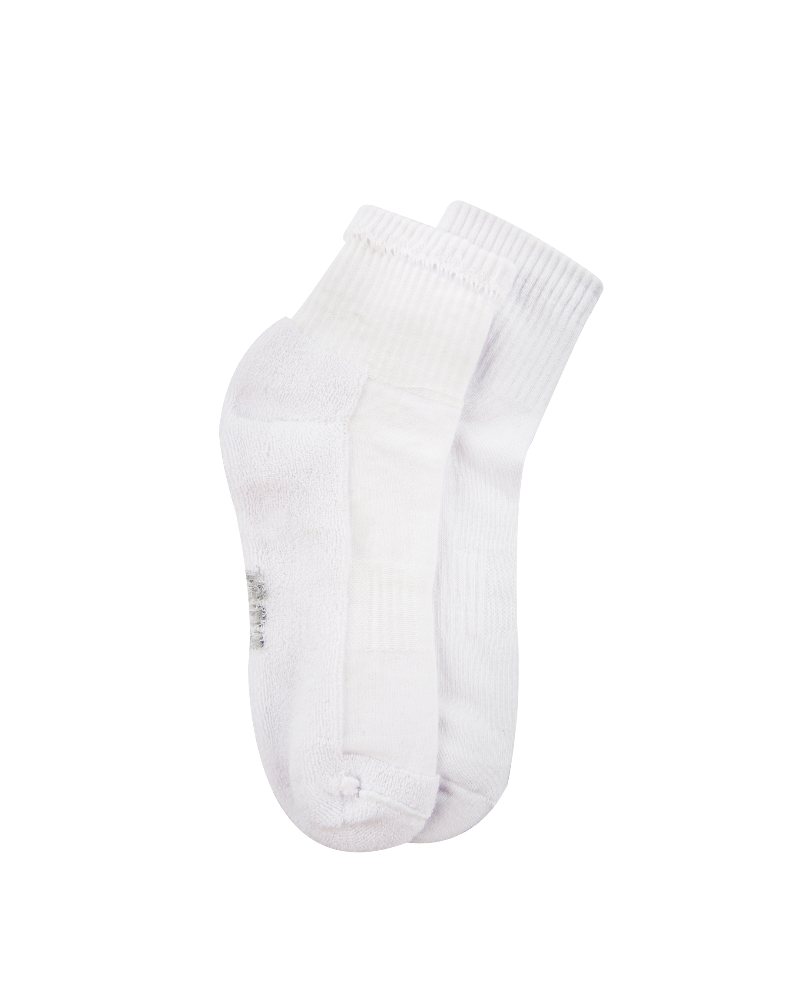 Short Printed Socks Half Terry White For Men