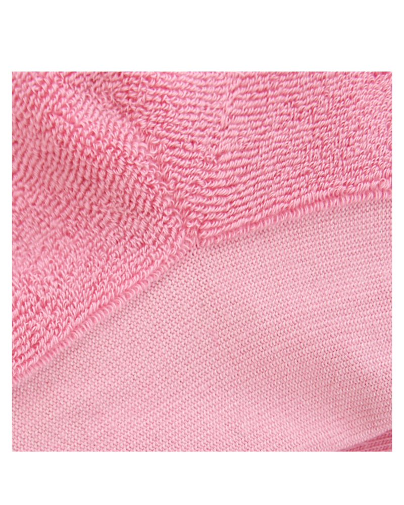 Short Printed Socks Half Terry Pink For Women