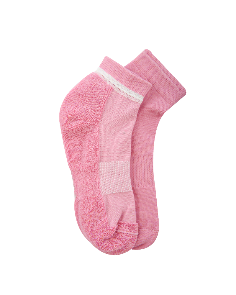 Short Printed Socks Half Terry Pink For Women