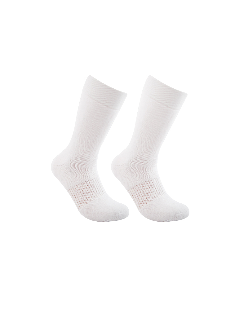Long Printed Socks Full Terry White For Unisex