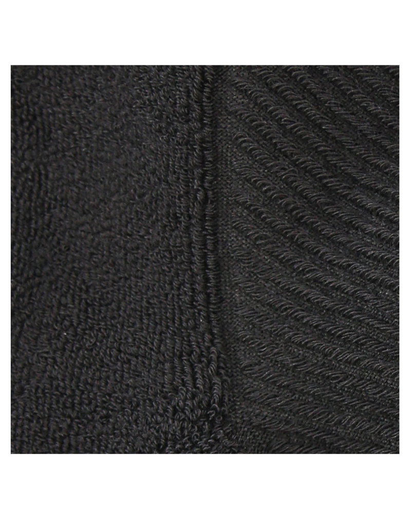 Long Plain Socks Half Terry Black For Men