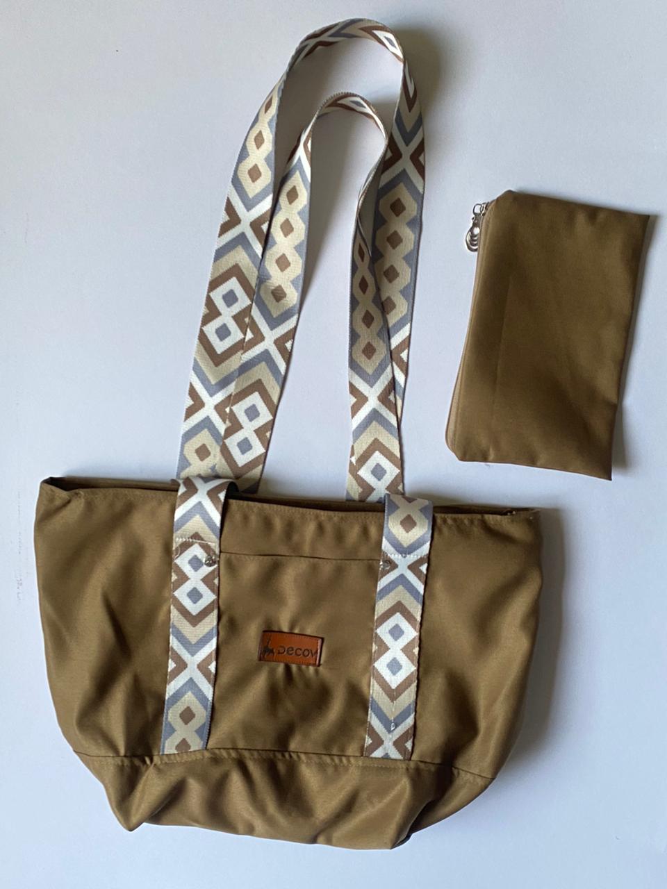 Decov Handbag Multicolor with Decorated Strap