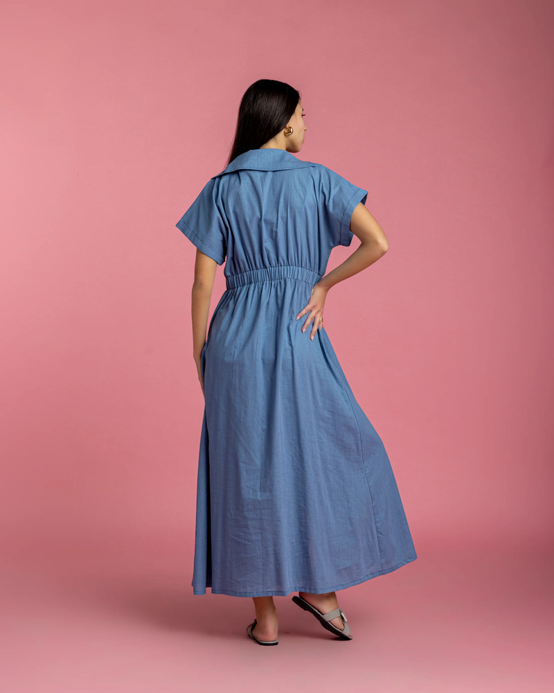 Aziza Dress with Metallic Sparks