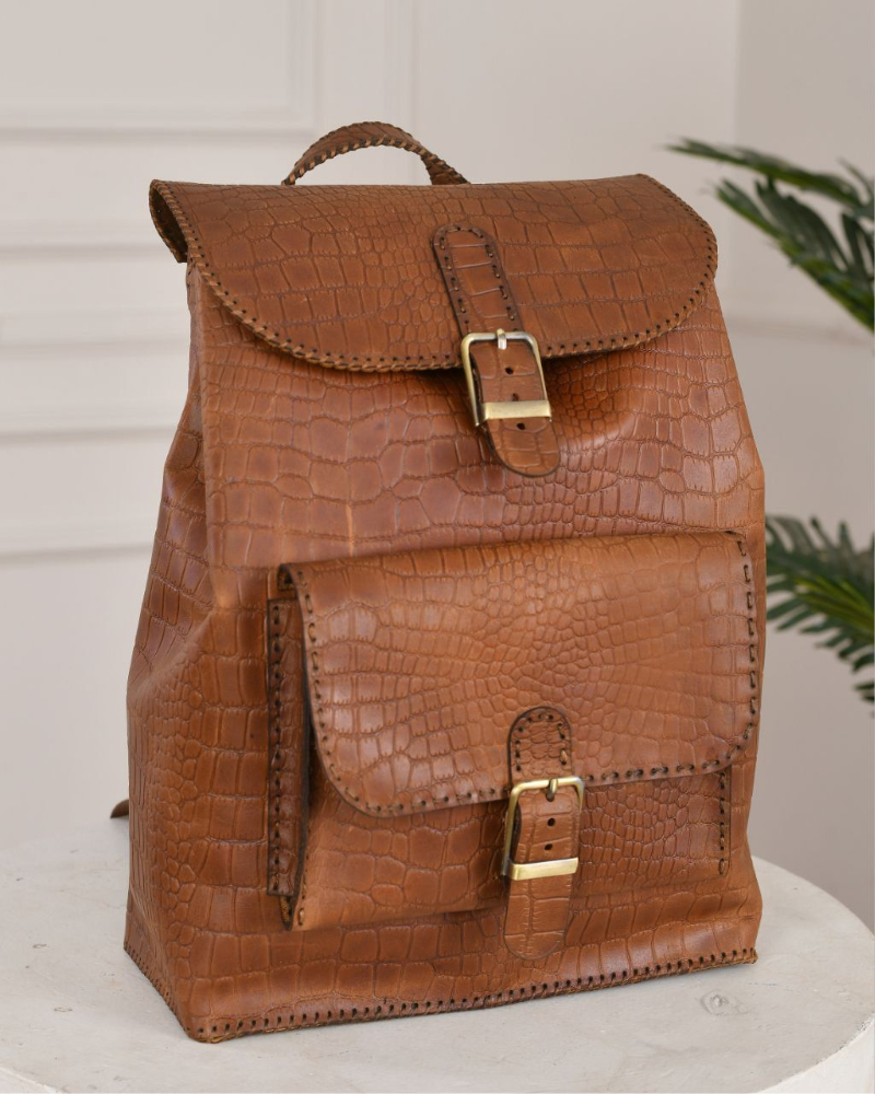 leather backpack